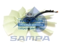 Фото SAMPA 04141501 вискомуфта для Scania с крыльчаткой D=750 11 лопастей, разъем 6 PIN
